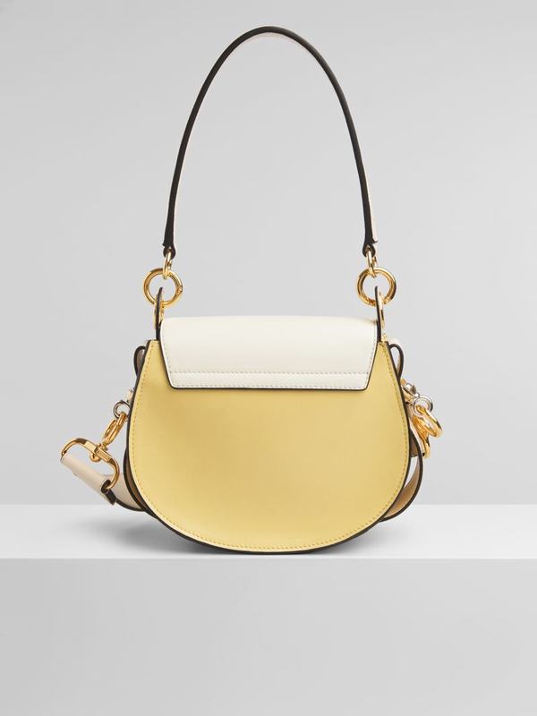 Chloé Bolsos Mujer Tess Amarillo Blancas Cowhide YUOM73890